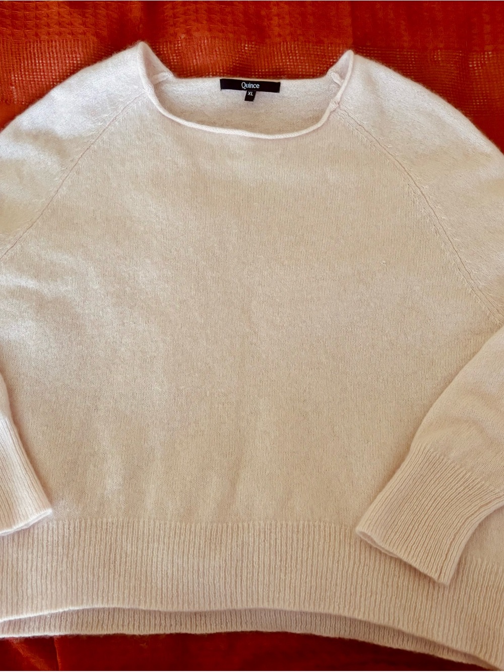 Quince Pastel Pale Pink 100% Cashmere Boatneck Sweater